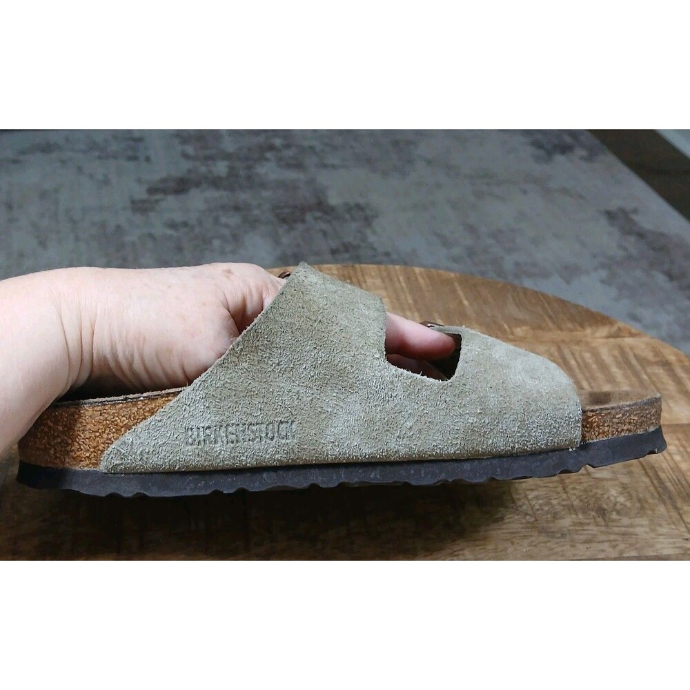 Birkenstock Arisona BS Suede Cork Sandals Stone/Tan/Taupe Womens EU 38 US 7/7.5 - Picture 9 of 15